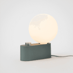Image showing the Alumina Lamp with Sphere, Sage product.
