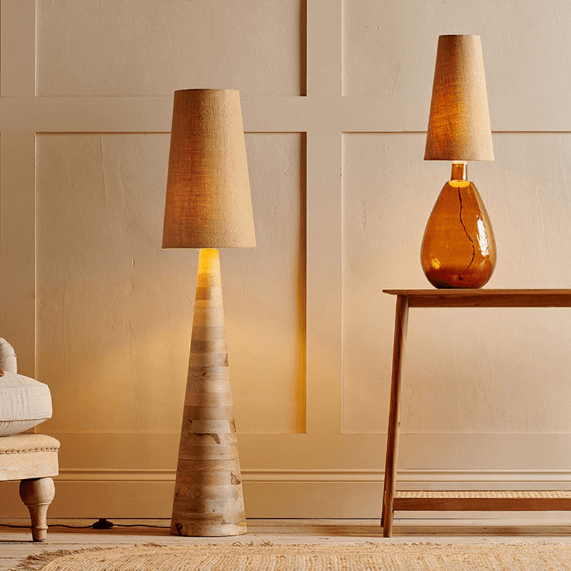 Dia Jute Tall Lampshade, D30cm, Natural