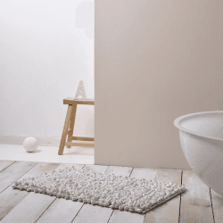 Image showing the Rocca Bath mat, 60 x 100cm, Ivory product.