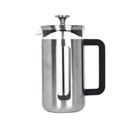 Image showing the Pisa Brushed Stainless Steel Cafetière, 8 Cup, Silver product.