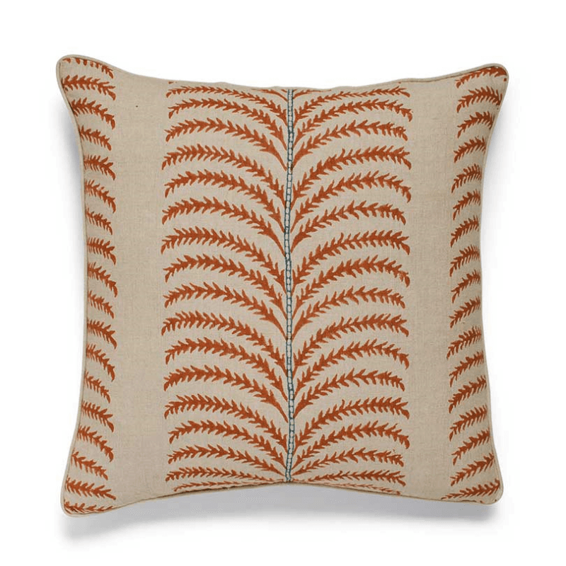 Areca Cushion Cover, 56 x 56cm, Dirty Orange