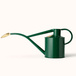 Image showing the The Rowley Ripple & Smethwick Spritzer Watering Can & Sprayer Gift Set, 1L, Green/Brass product.
