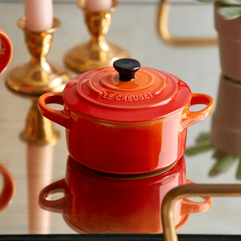 Stoneware Petite round casserole, 10cm, Volcanic