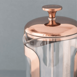 Image showing the Roma Stainless Steel Cafetière, 8 Cup, Copper product.