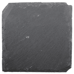 Image showing the Set of 4 coasters, 10cm, slate product.