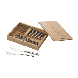 Image showing the Piemont 12 Piece Steak Cutlery Set, Stainless Steel product.
