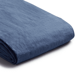 Image showing the Cotton Linen Mix Duvet Cover, Super King, Blueberry product.