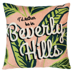 Image showing the Beverley Hills Cushion, 45 x 45cm, Pink/Green product.