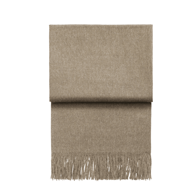 Luxury Plaid Throw, H200cm x W130cm, Beige
