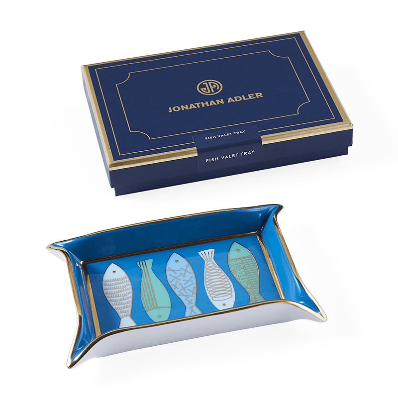 Fish Valet Tray, 18 x 12cm, Blue