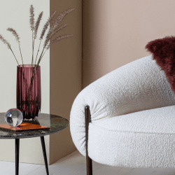 Image showing the Ripple Vase, H25cm, Heather product.