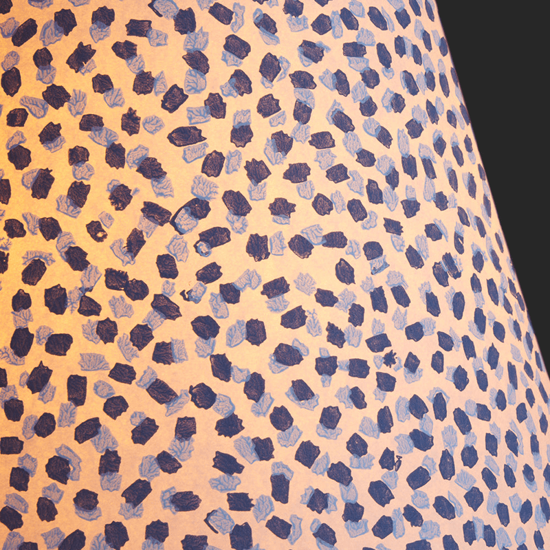 Empire Straight Shade Polka Dot Paper By GP & J Baker, 30cm, Blue/Indigo