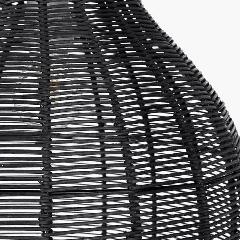 Caswell Coche Pendant, D35.5cm, Black