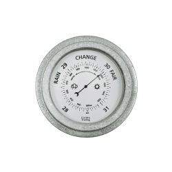 Image showing the St Ives Barometer, 22cm, Silver product.