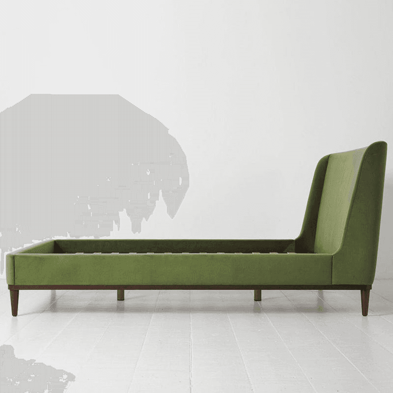 Bed 02 Velvet King Size Frame, Vine