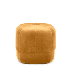 Image showing the Circus Small pouf, L46 x H40 x D46cm, Yellow product.