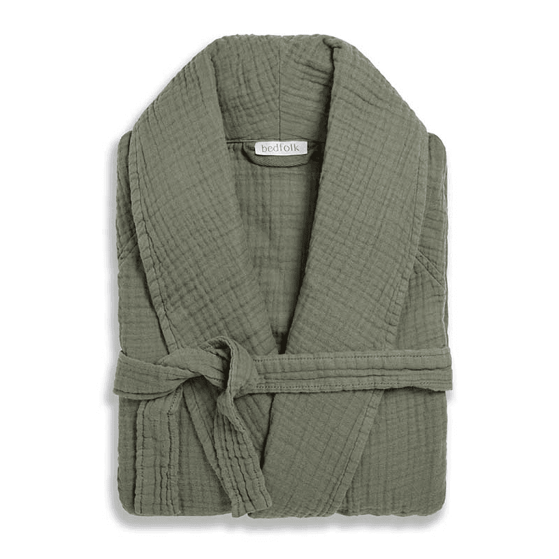 The Dream Cotton Robe, Large, Moss