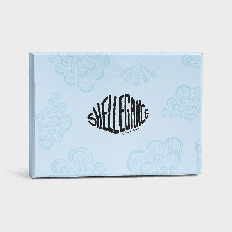 Shellegance Plate, 16 x 11cm, green