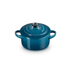 Image showing the Stoneware Petite round Casserole, 0.25L, Deep Teal product.