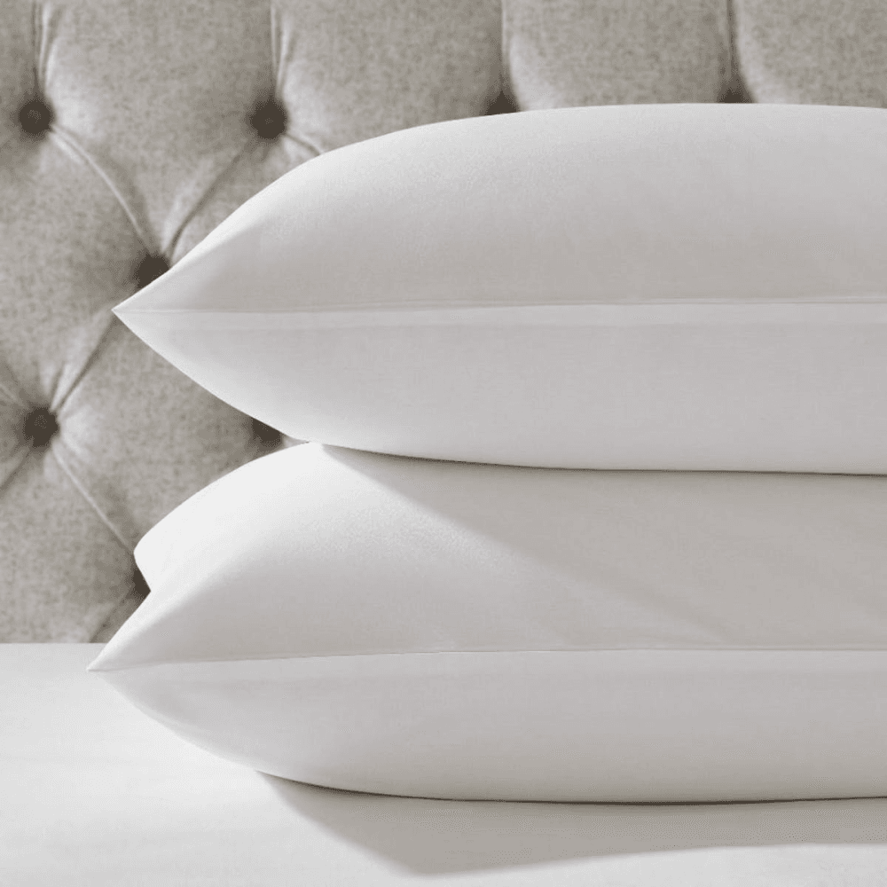Essentials - 200 Thread Count Egyptian Cotton Standard pillowcase, White