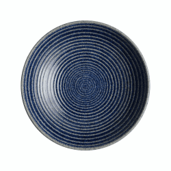 Image showing the Studio Blue Medium ridged bowl, Dia.25.5cm, Blue Cobalt product.