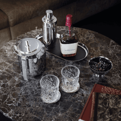 Image showing the Manhattan Ice bucket and tong set, Stainless Steel product.
