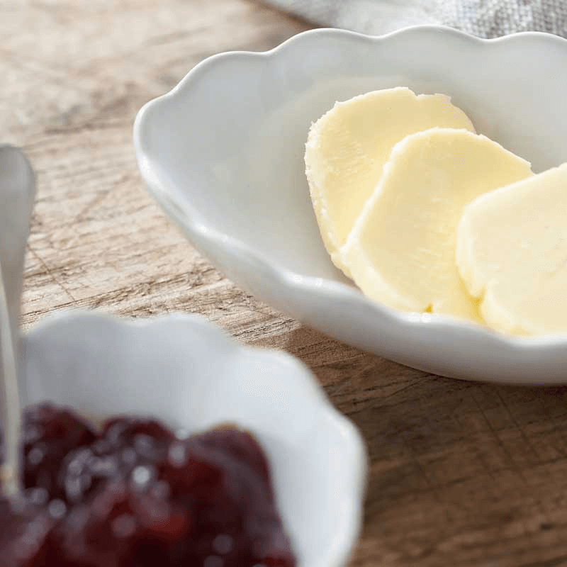 Portobello Set of 2 Scalloped Serving Bowls, W9.5 x L14cm, White