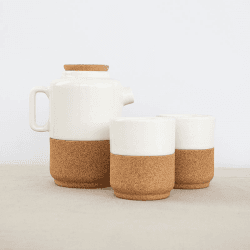 Image showing the Eco Tea Set for Two, Cream product.