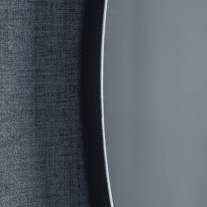 Cherington Round Wall Mirror, D100cm, Black