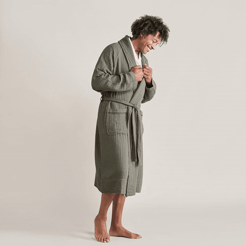 The Dream Cotton Robe, Small, Moss