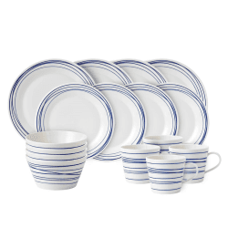 Image showing the 1815 Pacific 16 Piece Dinnerware Set, Blue product.