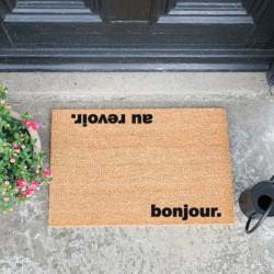Image showing the Bonjour, Au Revoir Doormat, L60 x W40 x H1.5cm product.