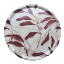 Image showing the Amongst Round Medium Birchwood Tray, D38cm, Red product.
