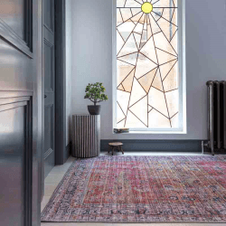 Image showing the Kaya Traditional Classic Tara Rug, 120 x 170cm, Red, Yellow, Multi product.