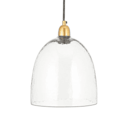 Image showing the Malikka Recycled Glass Shade, D23cm, Clear product.