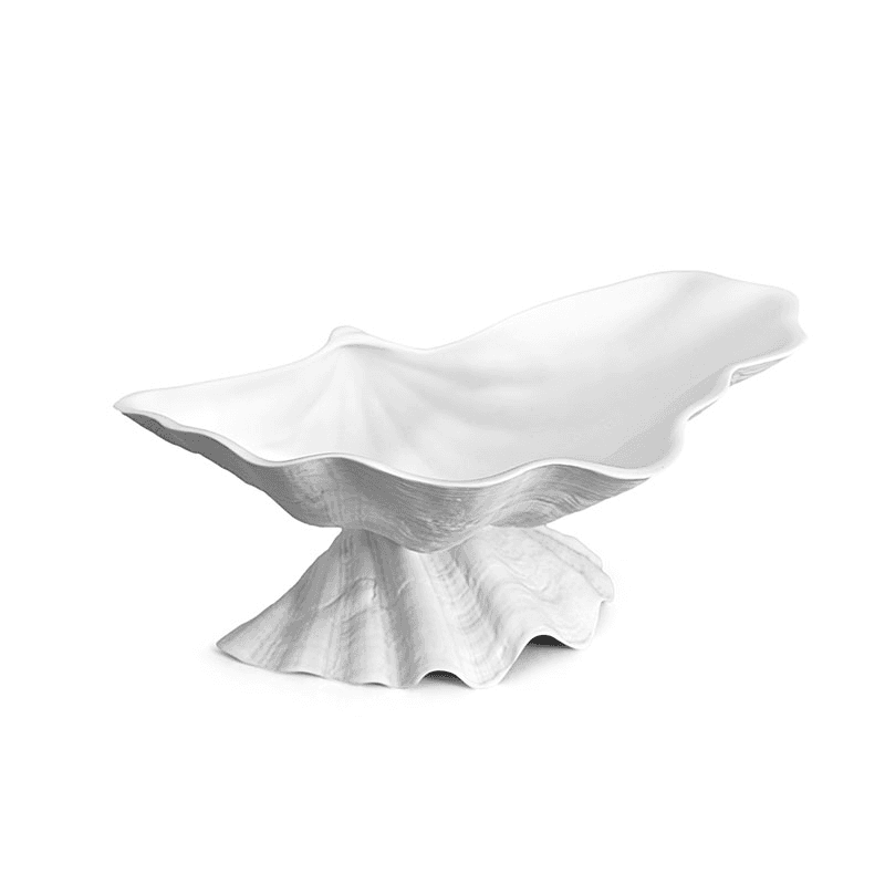 Neptune Bowl, L27 x W19cm, White