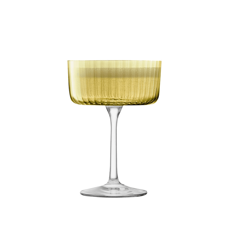 Gems Set of 4 Champagne/Cocktail Glasses, 230ml, Amber