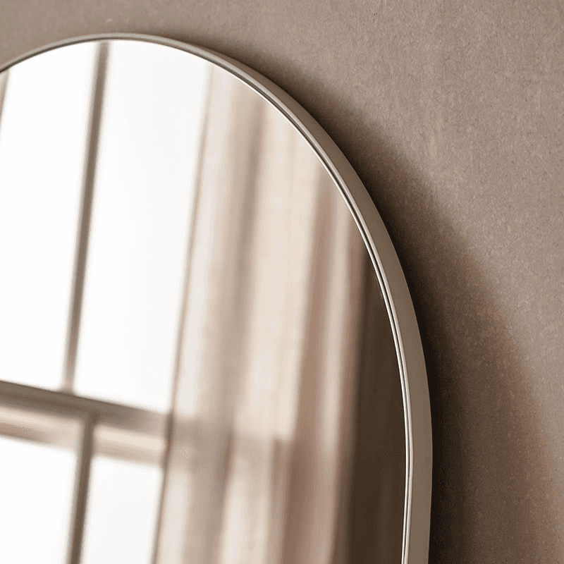 Chiltern Fine Metal Floor Arch Mirror, White