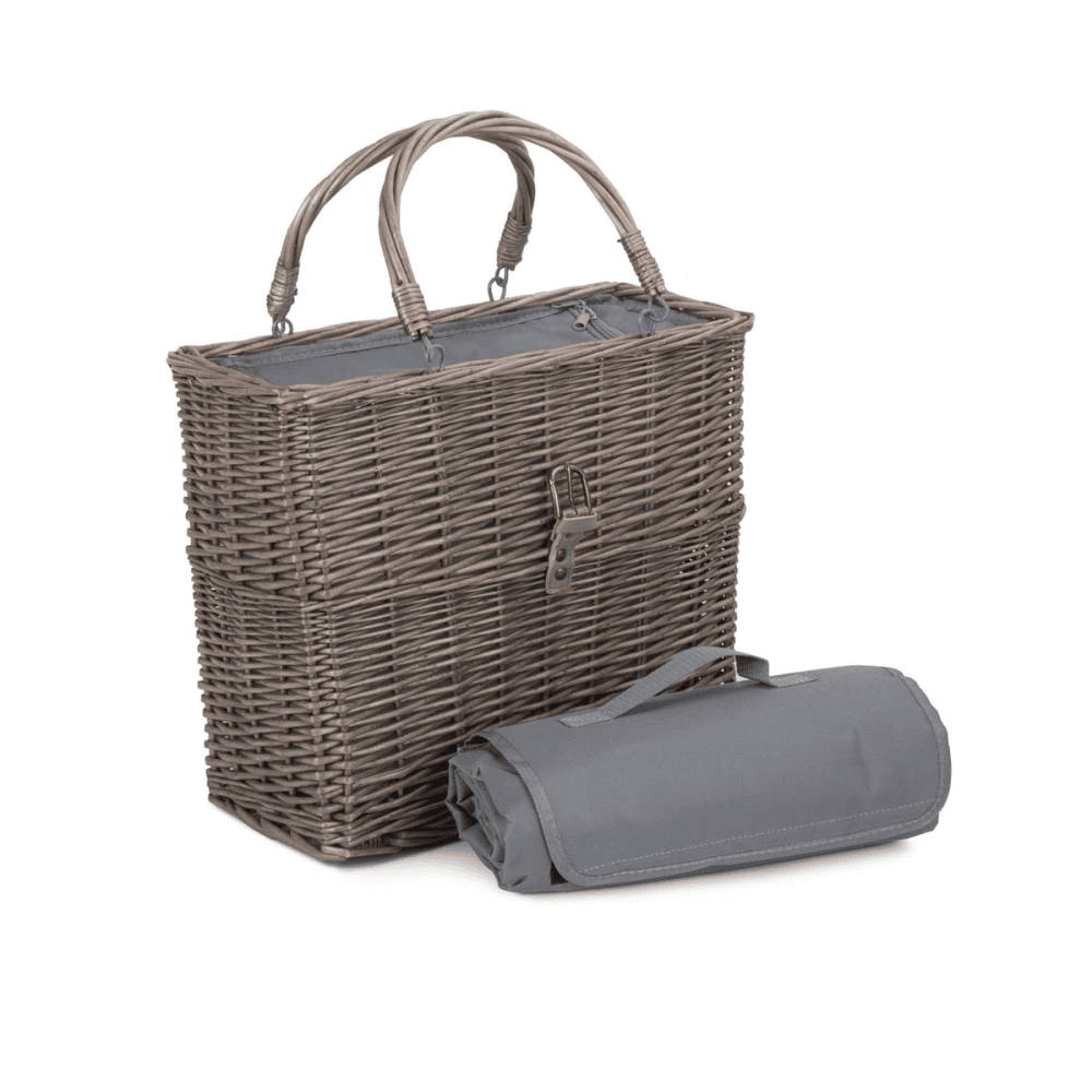 Chiller Basket And Picnic Blanket, Brown
