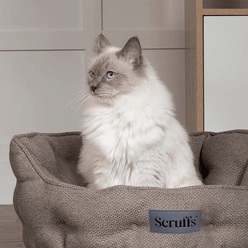 Seattle Cat/Dog Bed, 45cm, Stone Grey