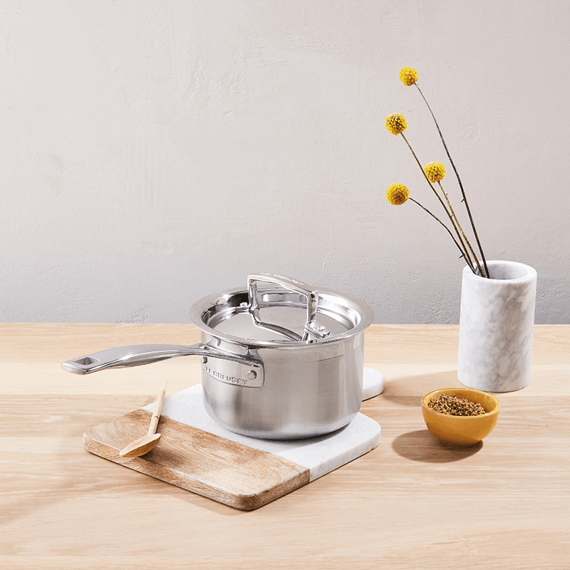Classic 3-ply 3-Piece Saucepan Set, Stainless Steel