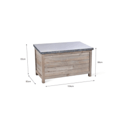 Image showing the Aldsworth Outdoor storage box, large, Natural product.