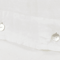 Image showing the Washed Linen Linen King Size Fitted Sheet, White product.