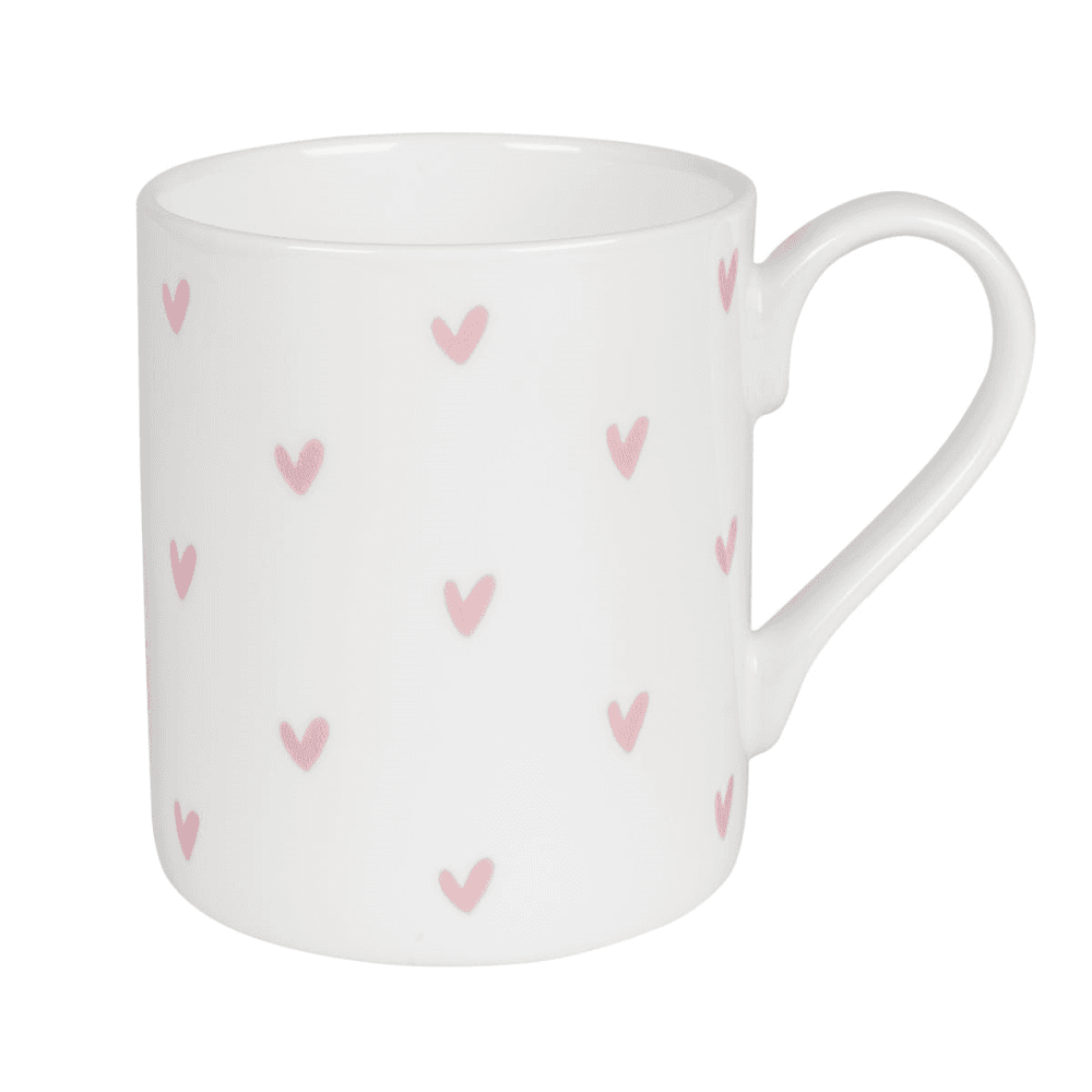 Pink Hearts Mug, 275ml
