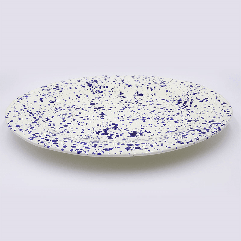 Splatter Serving Platter, 44cm, Blueberry