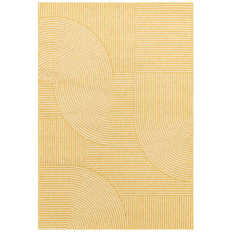 Muse Geometric Rug, L120 x W170cm, Yellow