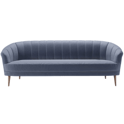 Image showing the Harper, 3 Seater Sofa, Sapphire, Sapphire product.