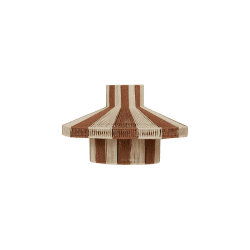 Image showing the Diana Lampshade, D45 x H28cm, Meerkat Brown & Light Yellow product.