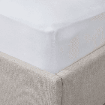 Image showing the Somerton King Deep Fitted Sheet, White product.