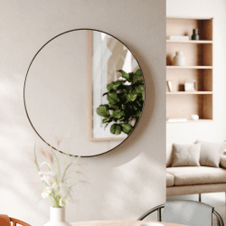 Image showing the Hubba Mirror, D86cm, Titanium product.